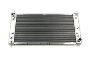 GPI 2 Row 34" Aluminum Radiator & fans for Chevy Silverado 1500 2500 Suburban Tahoe 4.8 5.3 6.0L V8 1999 2000 2001 2002 2003 2004 2005 2006 2007 2008 2009 2010 2011 2012 2013