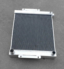 Load image into Gallery viewer, 2.5&quot;CORE aluminum radiator+fan for 1976-1986 JEEP CJ7 With Chevy V8 LS SWAP  manual 1977 1978 1979 1980 1981 1982 1983 1984 1985 1987
