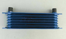 Load image into Gallery viewer, GPI Blue Universal Alu 7 Row AN10 Engine Transmission 262mm Oil Cooler Trust Style
