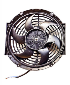 Labwork 12" Slim Electric Radiator Cooling Fan – Push/Pull, 12V, Universal Mount Kit