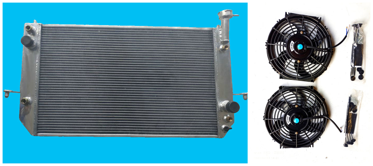 GPI Aluminum Radiator & FANS For 1998-2005 Chevy Chevrolet Astro GMC S ...