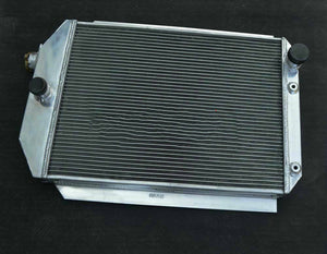 Aluminum Radiator & fan For 1937 Chevy Hot Street Rod 350 V8 W/Tranny ENGINE AT