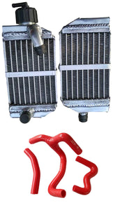 GPI Aluminum Radiator +hose FOR 50 SX/SXS MINI 2012-2018  50cc/49cc   2012 2013 2014 2015 2016 2017  2019 2020 2021 2022 2023