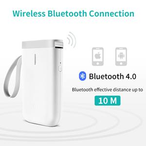 GPI FOR Label Maker Machine D11 Wireless Bluetooth Connection Mini Label Printer with Tape Included Multiple Templates Used with Smartphone for Office Home Organization USB Rechargeable