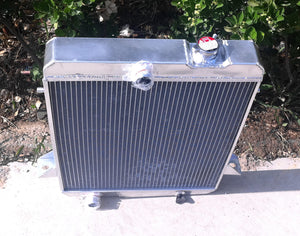 56mm Aluminum radiator & fan FOR 1965-1967 TRIUMPH TR4A Manual 1965 1966 1967 1968