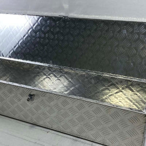 49"x13"x10" Aluminum Truck Underbody Tool Box Storage Underbed ATV RV Trailer Pickup Truck Tread Lock With Keys