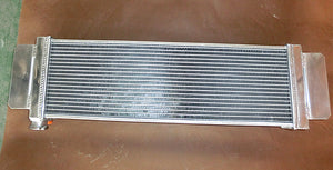 GPI 32" x10" x 3.5" Universal Aluminum Heat Exchanger Air to Water Intercooler+cap & FANS