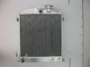 3 ROW Aluminum Radiator & FAN For 1932 FORD CHOPPED FORD ENGINE AT 1932