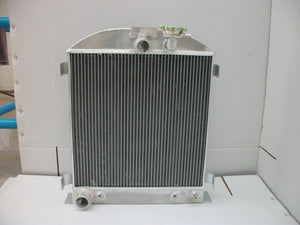 3 ROW Aluminum Radiator & FAN For 1932 FORD CHOPPED FORD ENGINE AT 1932