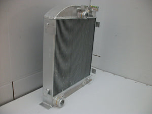 3 ROW Aluminum Radiator & FAN For 1932 FORD CHOPPED FORD ENGINE AT 1932