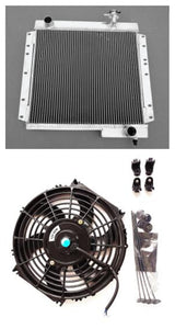 GPI 3 ROW Aluminum Radiator& FAN for 1970-1980 Toyota Land Cruiser  FJ40 FJ45 FJ 40 FJ 45 Petrol MT  1970 1971 1972 1973 1974 1975 1976 1977 1978 1979 1980