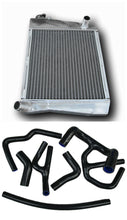 Load image into Gallery viewer, 2 Row Aluminum Radiator &amp;Silicone Coolant Hose for 1961-1999 Austin Rover Mini Cooper S/SPI 1275/1.3L 1962 1992 1993 1994 1995 1996 1997 1998
