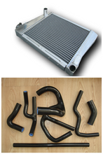 Load image into Gallery viewer, 2 Row Aluminum Radiator &amp;Silicone Coolant Hose for 1961-1999 Austin Rover Mini Cooper S/SPI 1275/1.3L 1962 1992 1993 1994 1995 1996 1997 1998
