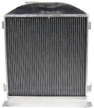 Load image into Gallery viewer, GPI 3 ROW 62MM Aluminum Radiator &amp; FAN For Ford Chopped Ford V8 Hi-Boy Grill SHORTER 1932 AT
