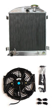 Load image into Gallery viewer, 3 ROW Aluminum Radiator &amp; FAN For 1932 FORD CHOPPED FORD ENGINE AT 1932
