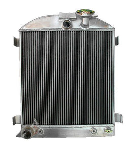 3 ROW Aluminum Radiator & FAN For 1932 FORD CHOPPED FORD ENGINE AT 1932