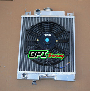 GPI 40mm Aluminum Radiator & fan  FOR 1989-1994 SUZUKI SWIFT GTI 1.0/1.3/1.6   1989 1990 1991 1992 1993 1994