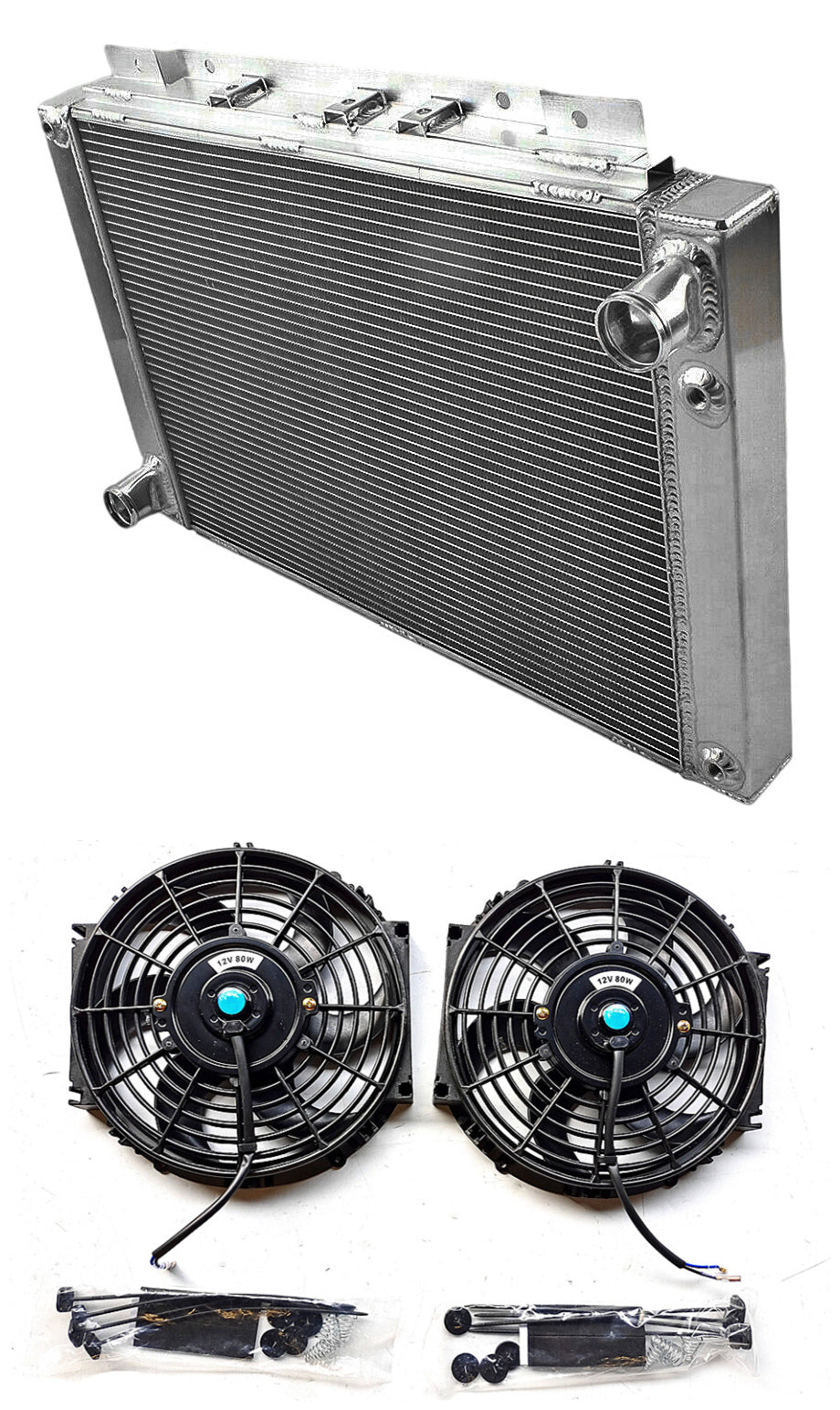 GPI GPI 3 row aluminum radiator & FANS FOR 1964-1966 Ford Thunderbird  1964 1965 1966