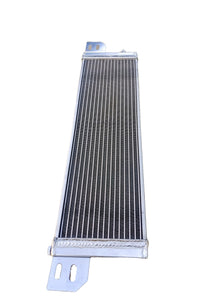GPI Air to water aluminum intercooler liquid heat exchanger new & fans Overall Size: 23.5x6.75x2.75(end-tank) inch
