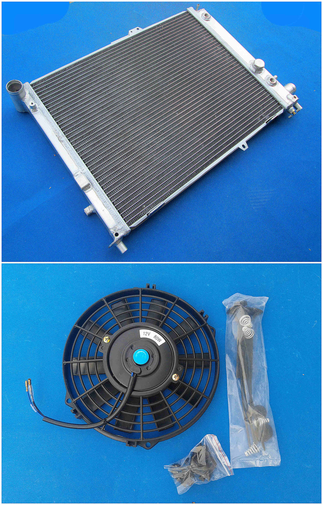 GPI ALUMINUM RADIATOR & fans FOR 1993-1998 SAAB 9000 CD/CS 2.0/2.3 16V TURBO,3.0 24V CDE AUTO 1993 1994 1995 1996 1997 1998