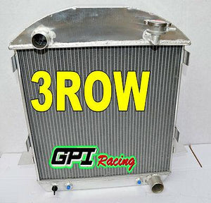 Aluminum Radiator & fan Fit Ford Model T/bucket hot rod w/Chevy 350 V8 1924-1927 1924 1925 1926 1927