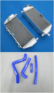 GPI aluminum radiator & hoses FOR 1994-2002 Kawasaki KX125 KX 125  1994 1995 1996 1997 1998 1999 2000 2001 2002