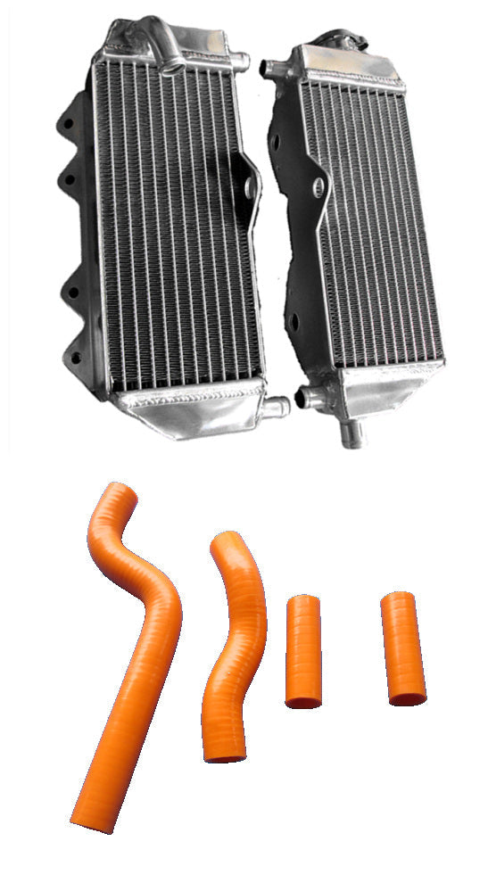 GPI Aluminum radiator and hose for 2002-2022 Yamaha YZ250 2-stroke