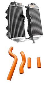 GPI Aluminum radiator and hose  for 2002-2022 Yamaha YZ250 2-stroke yz 250 YZ250X YZ250G 2003 2004 2005 2006 2007 2008 2009 2010 2011 2012 2013 2014 2015 2016 2017 2018 2019 2020 2021
