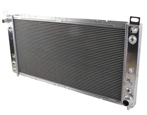 GPI Aluminum Radiator&fans for Chevy Silverado Cadillac GMC YUKON 4.8 5.3 6.0 /6.2 V8