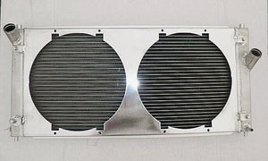 GPI 56mm aluminum radiator & shroud & fan for 2000-2005 Toyota Celica GT/GTS L4 1.8L T230 1ZZ-FE/2ZZ-GE MT 2000 2001 2002 2003 2004 2005