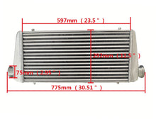 Load image into Gallery viewer, GPI 30&quot; x 12&quot; x 3&quot; FMIC Aluminum Turbo Intercooler Universal 76mm 3&quot; Inlet/Outlet
