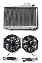 Load image into Gallery viewer, GPI Aluminum Radiator &amp; fans For 1983-1987 Toyota Corolla AE86 4AGE GTS MT 1.6L I4 56MM 1983 1984 1985 1986 1987
