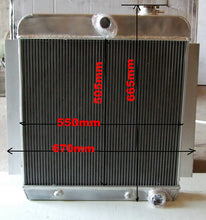 Load image into Gallery viewer, 3 ROW ALUMINUM RADIATOR + Fan FOR 1955-1959 CHEVY PICKUP TRUCK V8 1955 1956 1957 1958 1959 AT/MT
