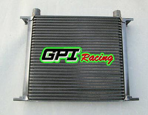 30 Row AN-10 AN Universal Transmission Oil Cooler & 7" fan JAPAN TUNING CARS