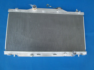 GPI 2 ROW Aluminum Radiator & fans for 2002-2006 Acura RSX Integra DC5 2.0L L4 MT 2002 2003 2004 2005 2006
