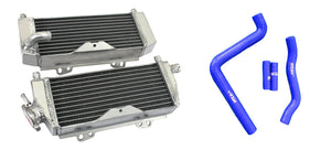 GPI R&L Aluminum alloy radiator & HOSE FOR 2005-2007 Kawasaki KX250 2 stroke 2005 2007 2006
