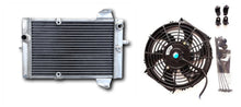 Load image into Gallery viewer, ATV Aluminum Radiator &amp; fan for 2003-2009 Kawasaki KFX700 KFX-700  2004 KFX 700 2003 2009 2008 2007 2006 2005
