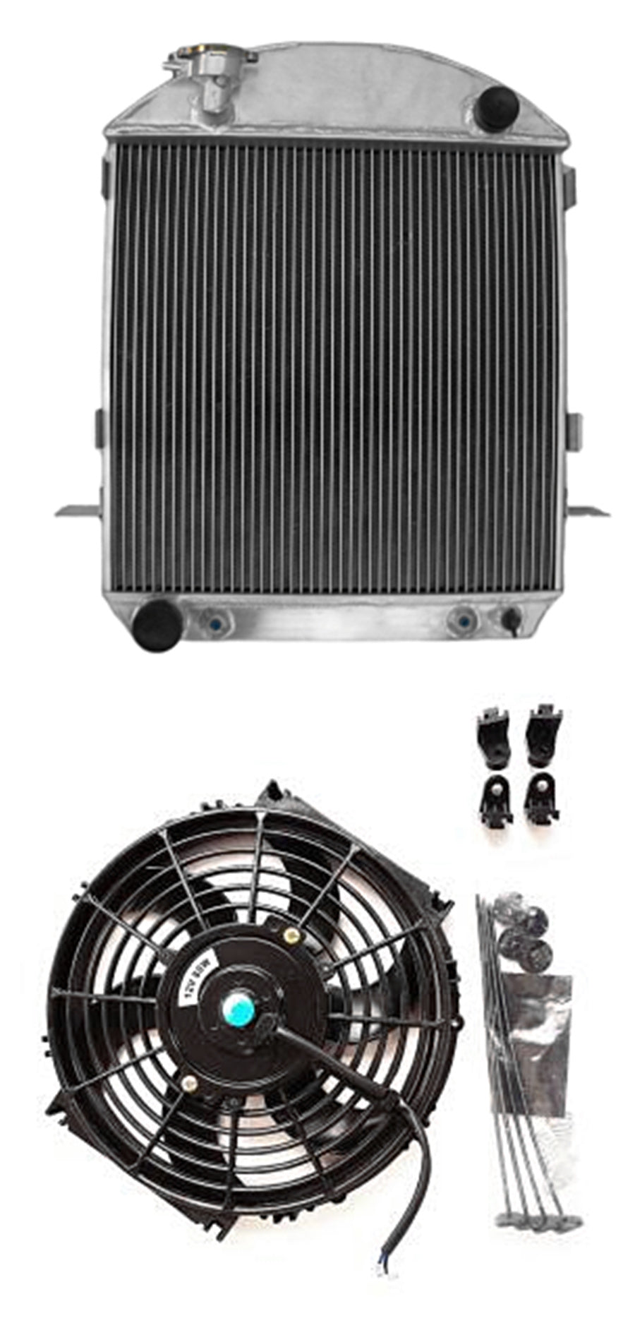 1920s Radiator Shells Aluminum Radiator 62mm 3 core For 1924-1927 Ford Model T-Bucket Grill ...