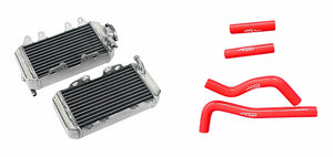 GPI L/R Aluminum Radiator& Hose For Honda CRF150R CRF150RB CRF150 CRF 150 R/RB 2007-2018 CV4 2008 2009 2010 2011 2012 2013 2014 2015 2016 2017