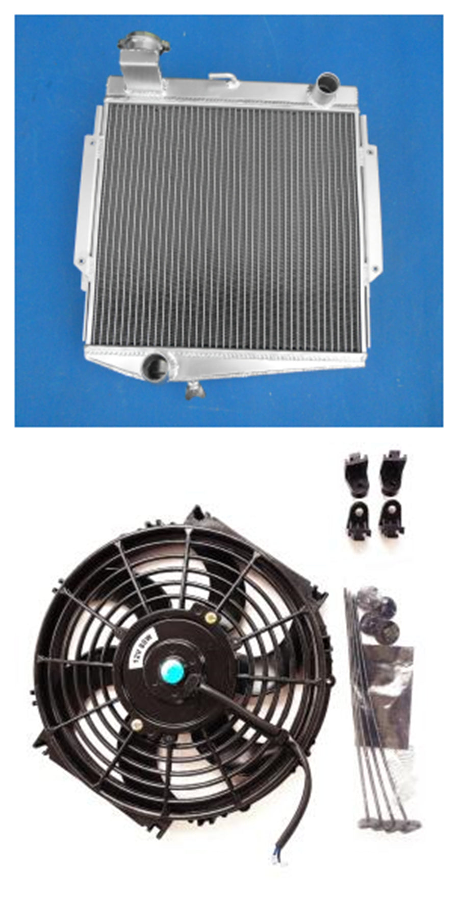 GPI 3ROW Aluminum radiator & fan for 1966-1970 Datsun Roadster Fairlady Sports SRL311/SR3   MT 1966 1967 1968 1969 1970