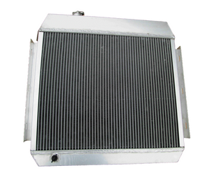 62mm 3 Row Aluminum Radiator& FAN For 1955-1957 Chevy V8 Cars CC5056 Bel Air 6 Cyl Mount 1955 1956 1957