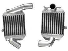 Load image into Gallery viewer, GPI A pair 90MM Aluminum INTERCOOLER FOR AUDI A4 B5 S4 RS4 A6 C5 V6 2.7T BI-TURBO 1997-2005 1997 1998 1999 2000 2001 2002 2003 2004 2005
