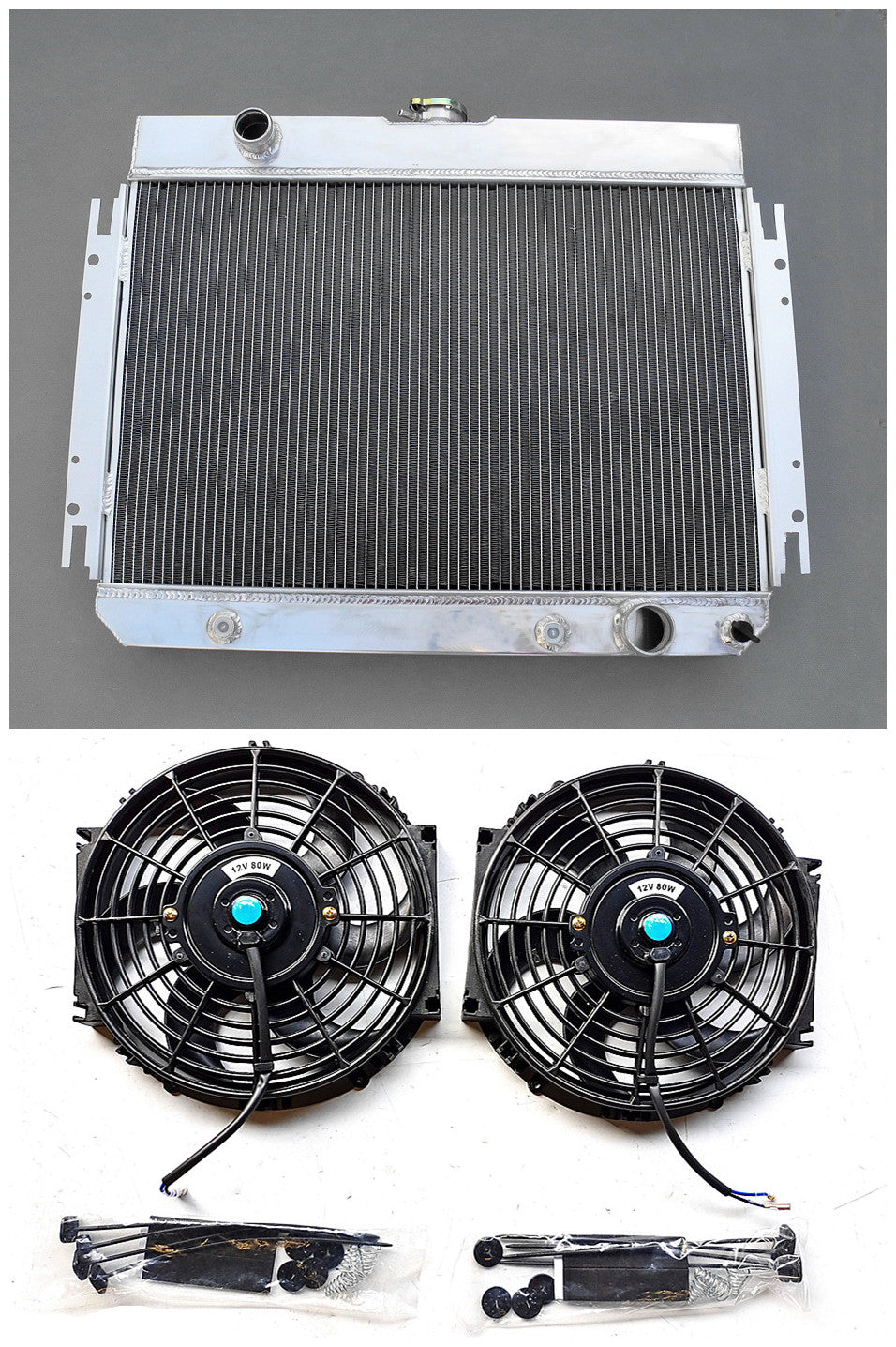 GPI 3 ROW ALUMINUM RADIATOR & fan for 1963-1968 CHEVY CHEVELLE/ IMPALA 1963  1964 1965 1966 1967 1968