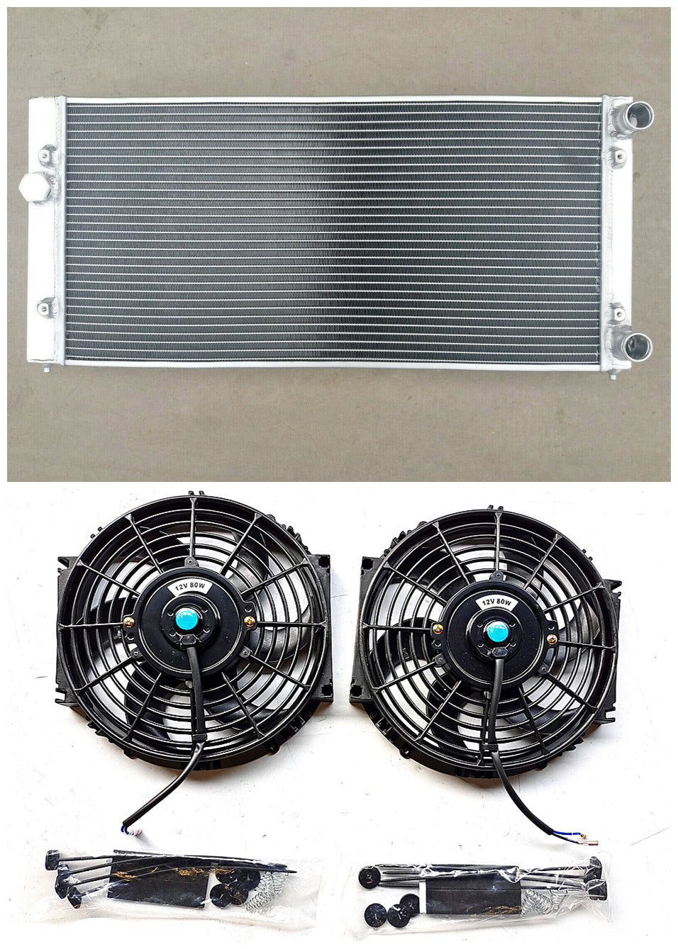 Aluminum Radiator & FAN for 1993-1999   VW Volkswagen Golf Mk3 2.0L MT  1993 1994 1995 1996 1997 1998 1999