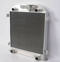 Load image into Gallery viewer, GPI 3 Row Aluminum Radiator &amp; fan For 1928 1929 Ford Model A w/Flathead Engine V8

