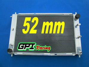 GPI 52MM Aluminum Alloy Radiator & fans for Ford Mustang Equipado/GT/SVT Cobra V8 4.6L M/T 1997-2004 1997 1998 1999 2000 2001 2002 2003 2004