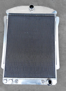 GPI 56MM Core Aluminum Radiator+Fan For 1940 1941 Chevy Street Rod 3.5L L6 Polished AT / MT