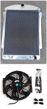 Load image into Gallery viewer, GPI 56MM Core Aluminum Radiator+Fan For 1940 1941 Chevy Street Rod 3.5L L6 Polished AT / MT
