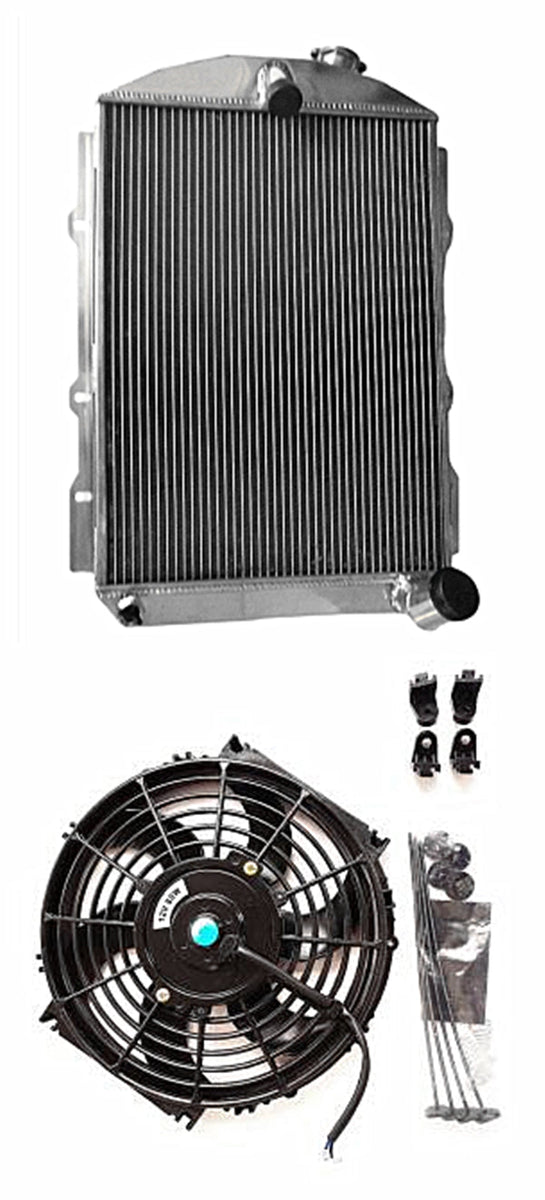 GPI 5 ROW Aluminum Radiator & FAN For 1938 Chevrolet Hot Street Rod W ...
