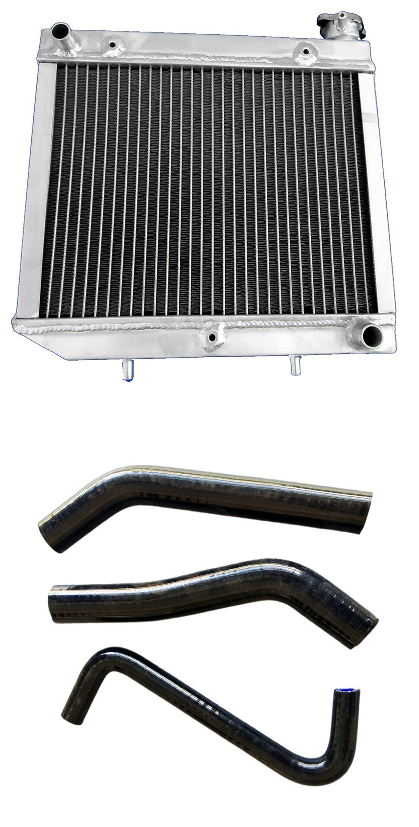 GPI Aluminum radiator + hose FOR 2004-2009 Honda ATV TRX450R TRX 450   2004 2005 2006 2007 2008 2009 TRX 450 R TRX450